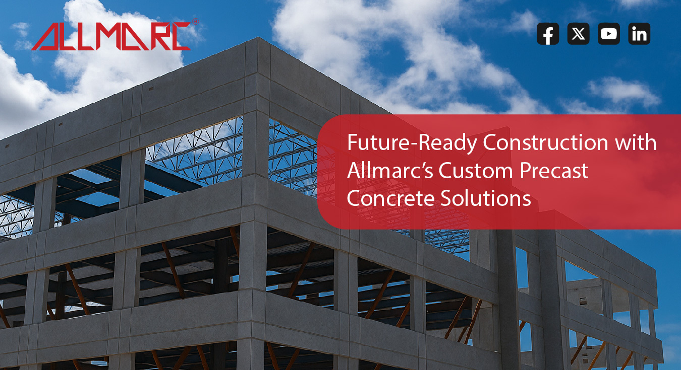 Custom precast concrete solutions by Allmarc for future-ready infrastructure projects